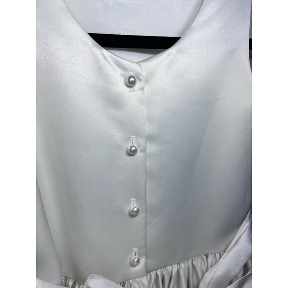 Us Angel First Communion Party Special Occasion Flower Girl Dress Ivory SIze 12 - Picture 6 of 10
